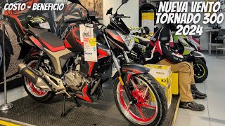 Nueva Vento Tornado 300 2024😱  ¡Bajo de Precio🔥  La Mejor Moto Costó  Beneficio💯 [upl. by Japheth]