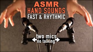 ASMR Hand Sounds  Fast amp Rhythmic  No Talking [upl. by Salocin]