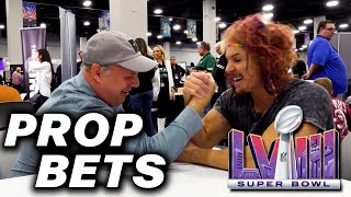 Cousin Sals Radio Row Prop Bets at Super Bowl LVIII  Ringer NFL [upl. by Etteoj]