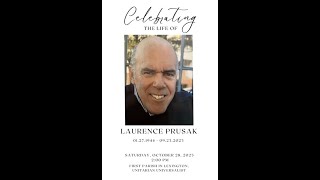 Celebration of Life Laurence Prusak [upl. by Alten]