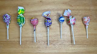 ASMR Satisfying Lollipops Candy Unpacking  Lots of Yummy Rainbow Candies [upl. by Llertrac]