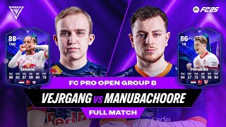 A new chapter in the RIVALRY  Vejrgang v ManuBachoore  FC Pro Open  Full Match [upl. by Odrick]