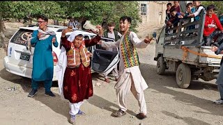 Wedding in Afghanistans village Rural Life of Afghanistan Traditional dance in the village [upl. by Agosto812]