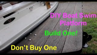 DIY Bowrider boat swim platform Chaparral 180se [upl. by Christos]