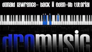 Back to Eden Piano Tutorial [upl. by Ative465]