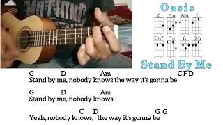 Oasis  Stand By Me Ukulele Chords [upl. by Clellan]