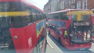 Double Decker London Bus Ride Fulham Broadway to Putney Heath bus 14 london busroute14 fulham [upl. by Lilllie]