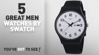 Top 10 Swatch Men Watches  Winter 2018  Swatch Twice Again White Dial Plastic Silicone Quartz [upl. by Mook522]