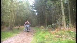 Slow speed comedy mountain bike crash into tree [upl. by Jadd849]