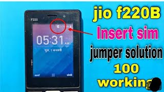 Jio F220b Sim Not Working  Jio F220b Me Sim Kaam Nahi Kar Raha He 😔 [upl. by Katt693]