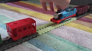 Thomas and friends Bradford the brake van Thomas bumps into the brake van of percys trucks remake [upl. by Lamrouex]