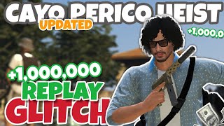 UPDATED Cayo Perico Replay Glitch SOLO GTA Online [upl. by Gnod497]