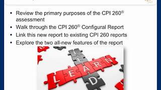 CPI 260® Configural Report Introduction  Leadership Development Tool [upl. by Muriah]