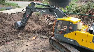 VOLVO EC160 EXCAVATOR WORKING  RC SCALE 114 TRUCK VIETNAM [upl. by Surazal359]