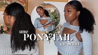 Une Ponytail en 5min [upl. by Therron]