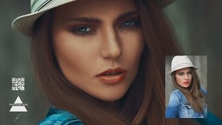 HighEnd Retouching Skin Eyes Color Grade timelaps  1h 20min [upl. by Josephson]