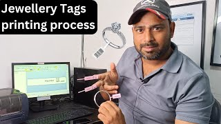 Jewellery tag printing Process in Hindi [upl. by Tomkins505]