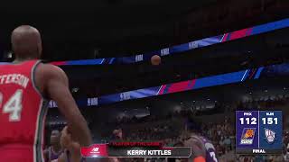 New Jersey Nets 0102 vs Phoenix Suns 0405 GOAT TournamentWinners Bracket 2 [upl. by Merrilee]