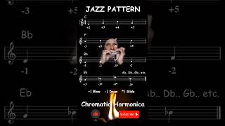 Pattern 3585  Jazz Chromatic Harmonica Tabs [upl. by Ahseinek]