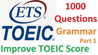 1000 TOEIC Questions on Grammar [upl. by Demitria]