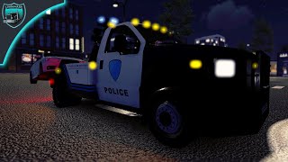 Trying out the new police tow truck  Flashing Lights [upl. by Joe]