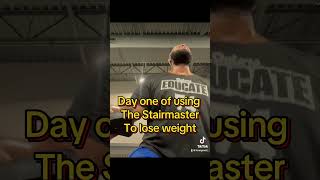 Using the Stairmaster for the first ever weightloss [upl. by Atinoj601]