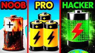 NOOB vs PRO vs HACKER BATTERY RUN [upl. by Berga951]