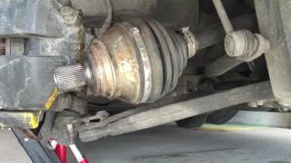 VW Touran  Octavia II removal axle shaft and cv boot [upl. by Ellennoj719]