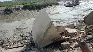 Kandla port video illegal area destruction near oil jetty kandla Gujarat kachch kandlaport gujarat [upl. by Grew]