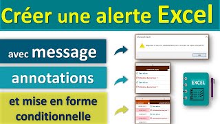 Créer une alerte sur Excel avec message de rappel annotations et mise en forme conditionnelle ⚠️ [upl. by Elleryt814]