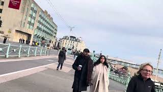 Walk in the Brighton Seafront Brighton beach [upl. by Beauregard]