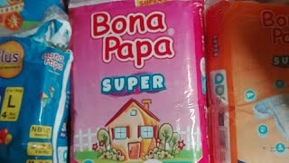 Offer Sqem Bona Papa Diaper Large Midi Small Bona Papa Diaper Wholesale Price in Pakistan 2024 [upl. by Nilyak]