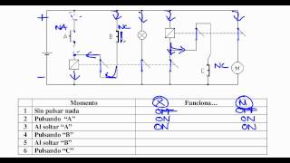 Ejercicio Resuelto Interpretación Circuitos Con Relés 1 [upl. by Ahsinnek388]