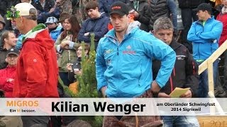 Wenger Kilian am Oberländer Schwingfest 2014 Sigriswil [upl. by Yasmar366]