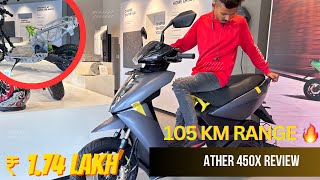 ATHER 450x PRICE 🤑amp DETAILS REVIEW  105KM RANGE IN ATHER 👍 [upl. by Daren614]