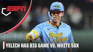 Christian Yelich has 5 hits amp 5 RBI in Brewers’ win vs White Sox  ESPN MLB [upl. by Karas]