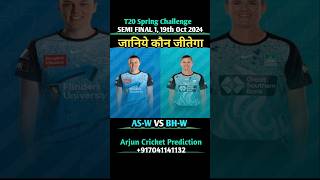 Brisbane Heat Vs Adelaide Strikers T20 Spring Challenge 2024 Semi Final 1 Prediction t20spring [upl. by Dorr498]