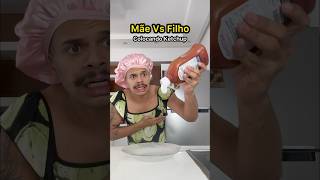 Mãe Vs Filho Colocando Ketchup [upl. by Merna]