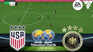 FC 24  USA W vs Germany W 02112024  INTERNATIONAL FRIENDLY  Gameplay PS5 [upl. by Arakahs905]