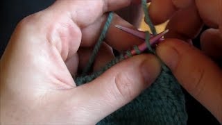 How to Knit Through the Back Loop Ktbl [upl. by Stanhope674]