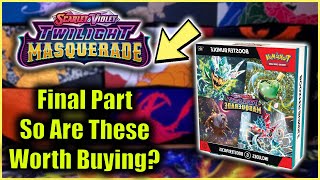 Final Part Opening Booster Bundles of Pokemon TCG Scarlet amp Violet Twilight Masquerade [upl. by Willcox302]