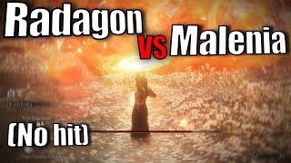 Radagon vs Malenia blade of Miquella  No Hit Cosplay build  Elden Ring [upl. by Licna]