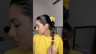 Simple hairdo with Flower clutcher 🌼 [upl. by Lavona]