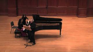 SaintSaens Clarinet Sonata Opus 167 Mvt 1 [upl. by Atorod]