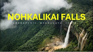 Nohkalikai waterfalls  নোহকা‌লিকাই ফলস  Cherrapunji  Meghalaya  India [upl. by Acebber]