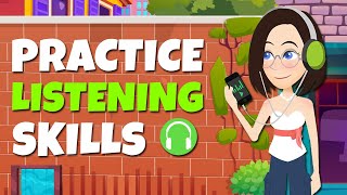 Improve your Listening Skills with Exercises  Basic Practice English Conversation [upl. by Amelus]