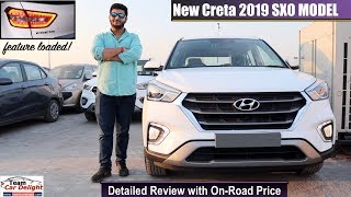 New Creta 2019 SXO Detailed Review with On Road Price  Creta 2019 SXO [upl. by Ahseinat588]