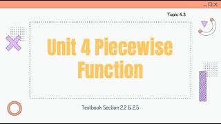 43 Piecewise Functions [upl. by Eiblehs]