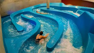 Mind Blowing Maze Water Slide at Therme Lindau Germany [upl. by Castora808]