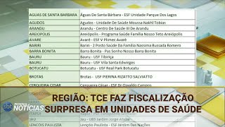 REGIÃO TCE FAZ FISCALIZAÇÃO SURPRESA EM UNIDADES DE SAÚDE 12112024 [upl. by Farrell]